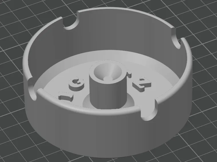 Minimalist Ashtray with Center Snuffer