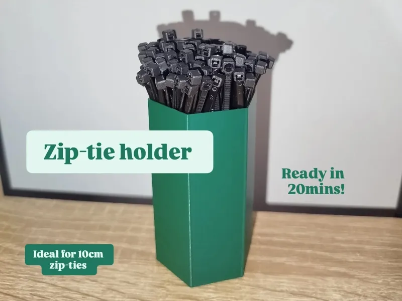 Zip-tie holder - organiser (10cm)