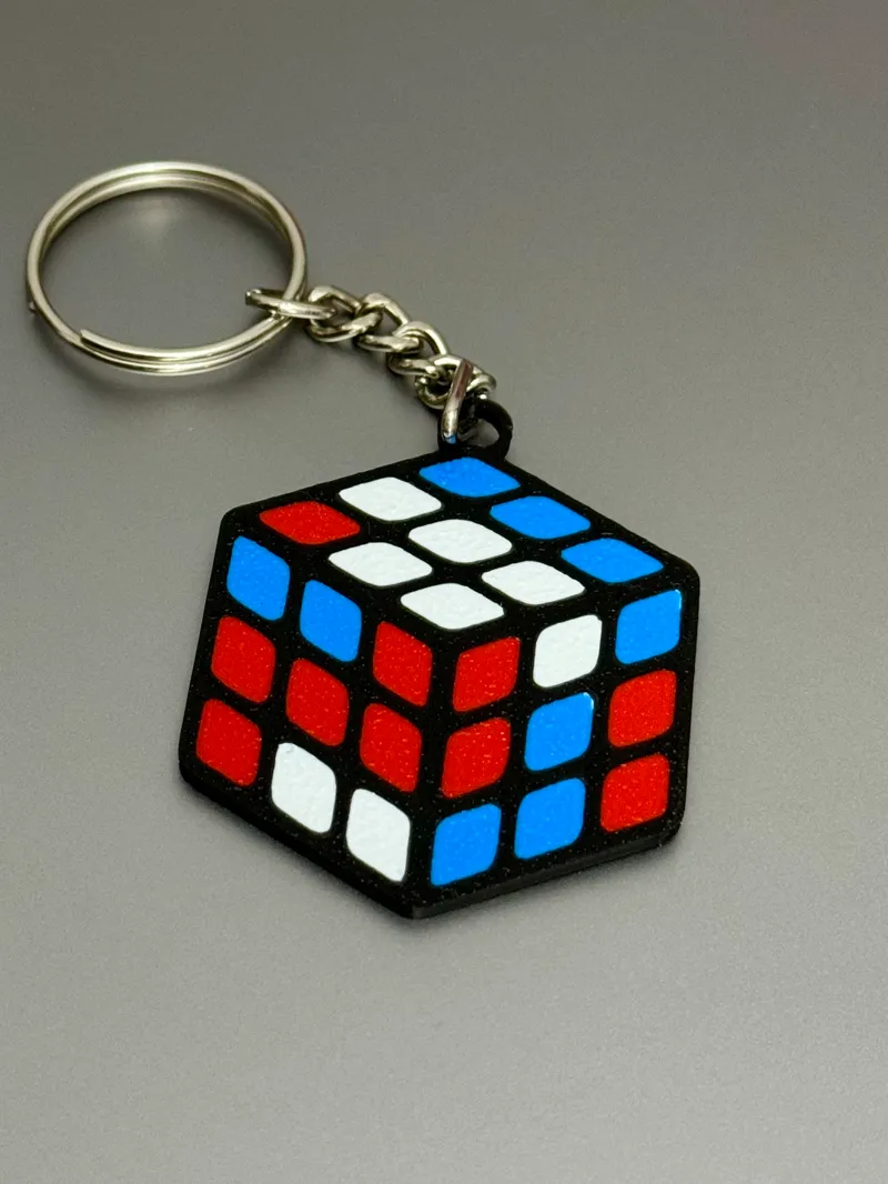 Rubik's Cube Keychain