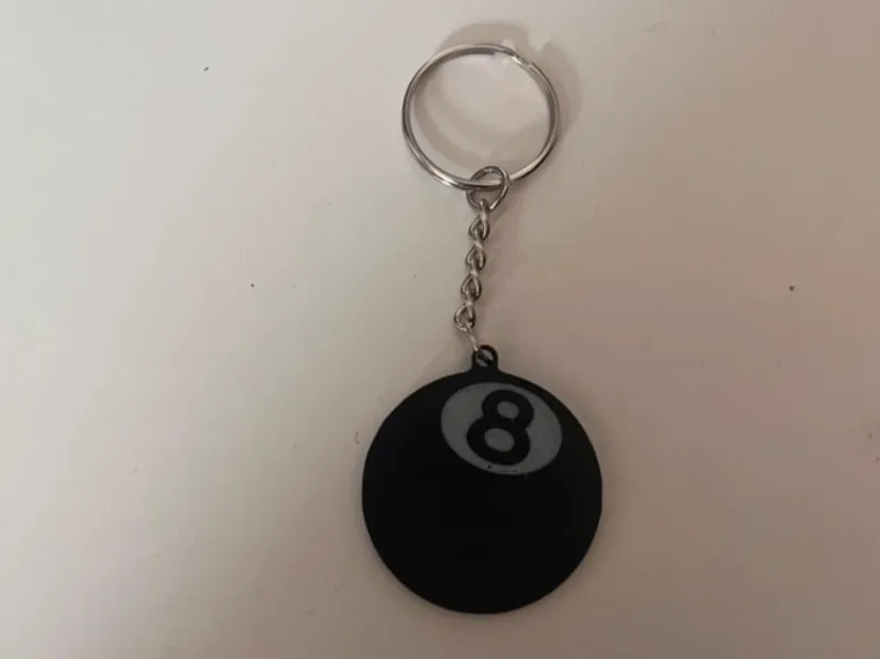 8 ball keychain