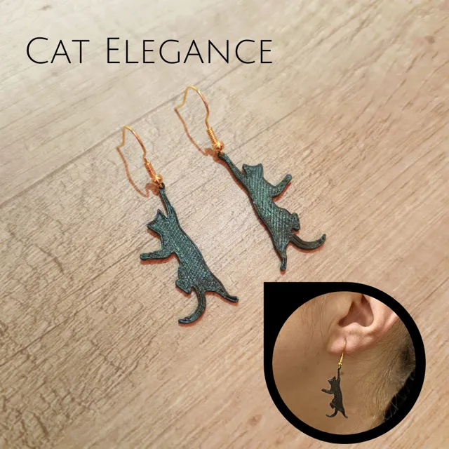 CAT ELEGANCE EARRINGS