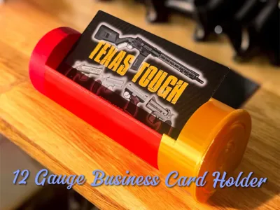12 Gauge Shotgun Shell Business Card Holder 