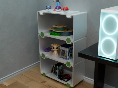 Modular 3D Printable Shelf – Scalable Design