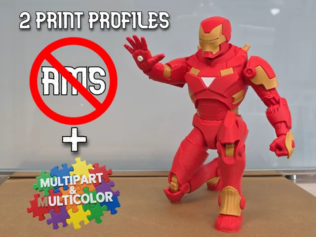 IronMan Marvel / NO AMS + MULTICOLOR MULTIPART