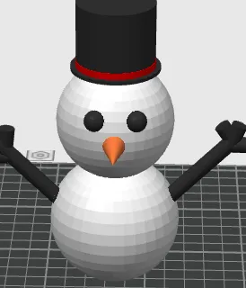cute derpy snowman