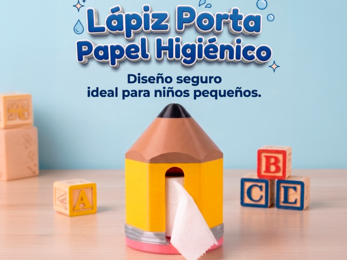 Lápiz Porta Papel Higiénico Hexagonal - 1