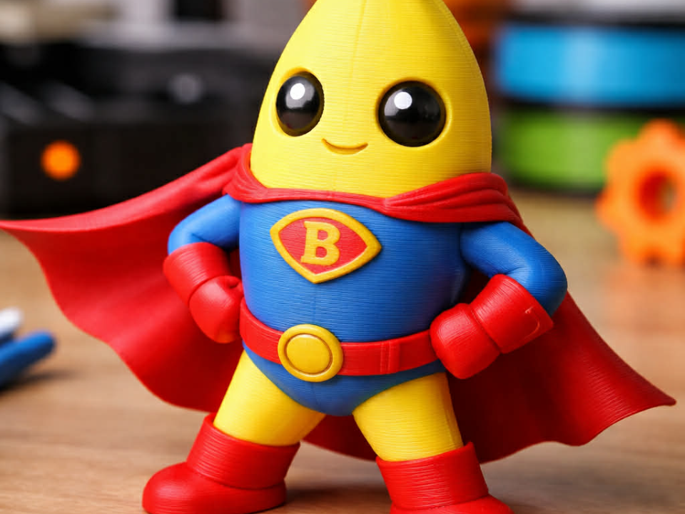 Super Banana Hero | Cute & Funny Figurine