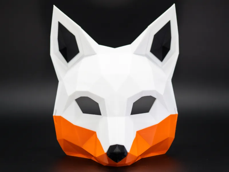 Low Poly Fox Mask