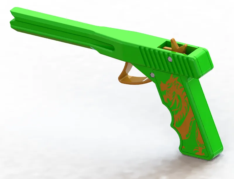 Automatic Rubber Band Gun 6 Shots