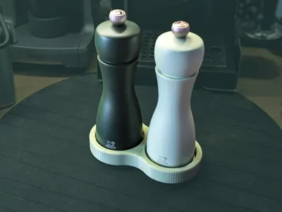 Salt and Pepper Mills Stand for Peugeot Tahiti