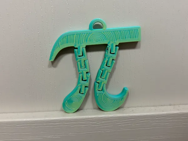 Porte-clés flexible symbole Pi