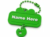 Nameplate & Charm with Text