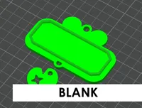 Frog Nameplate & Charm (BLANK)