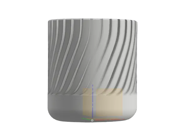 Vaso decorativo a spirale