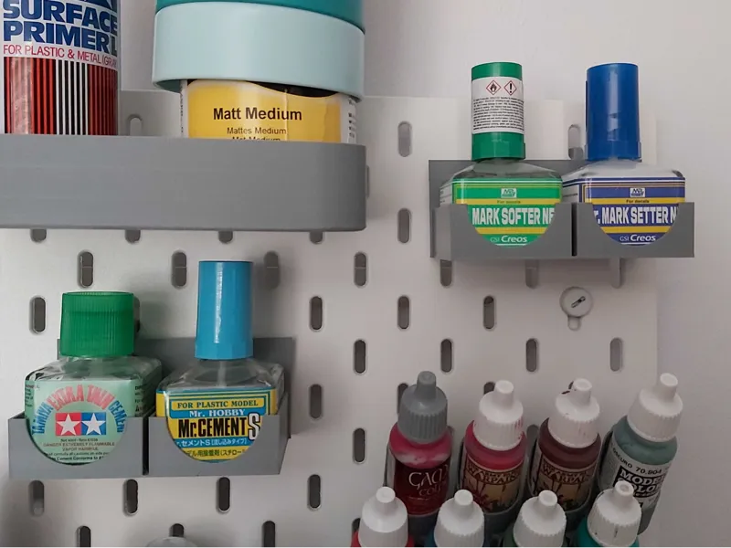 Skadis Tamiya & Mr Hobby Cement Holder