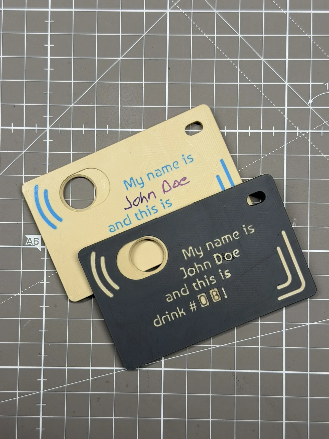 Count My Drinks - counter in credit card format view 2