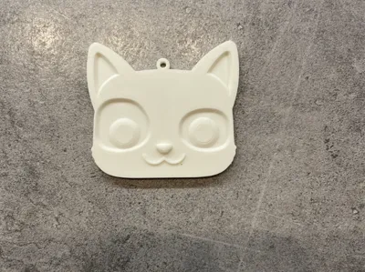 Bobtail cat_hanging_keychain