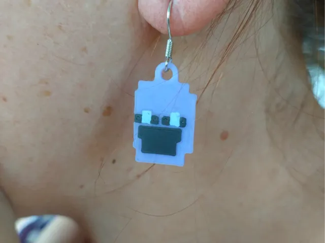 Purple Guy Earrings (Can print without AMS)