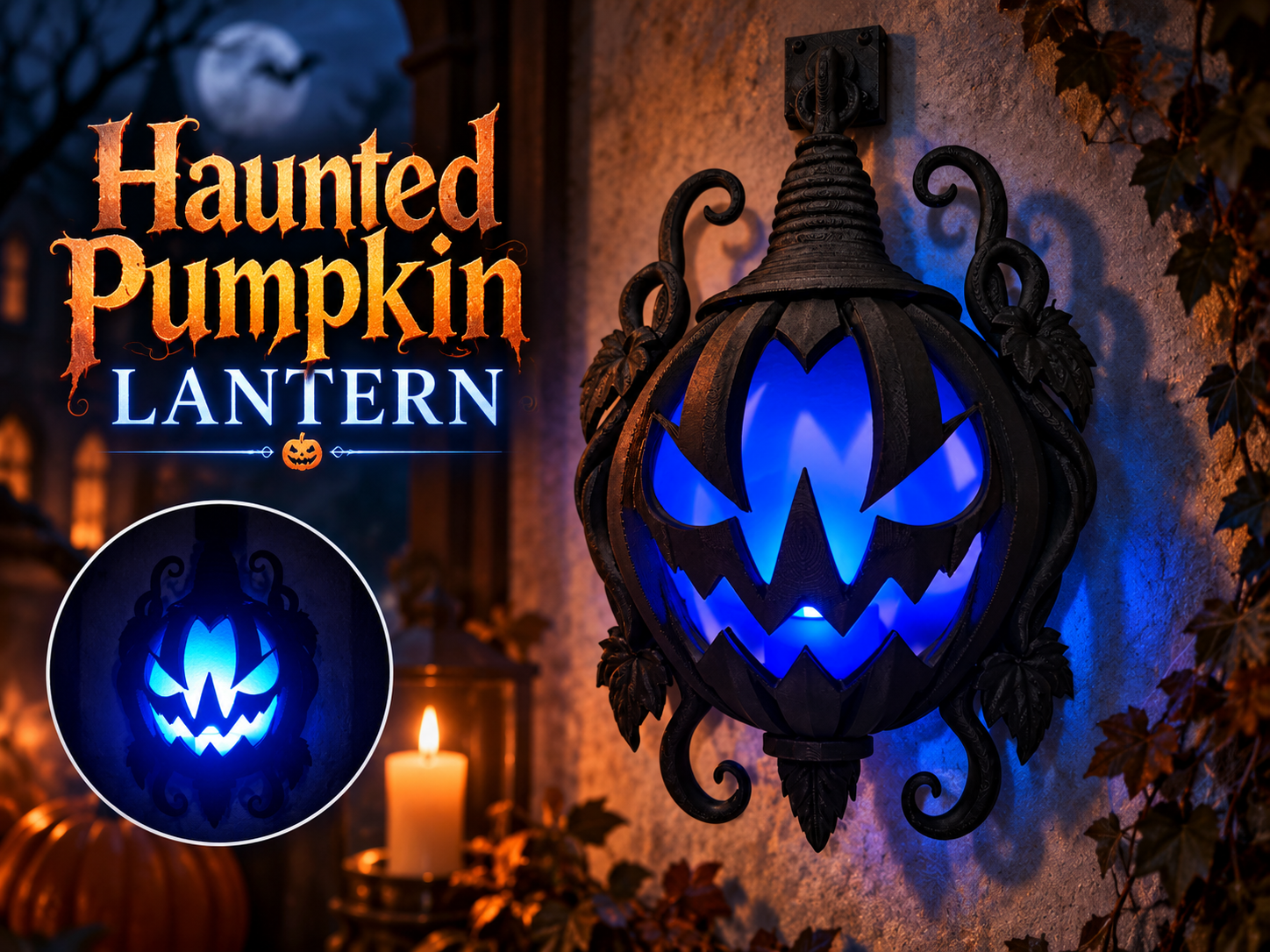 Haunted Pumpkin Lantern 3D model
