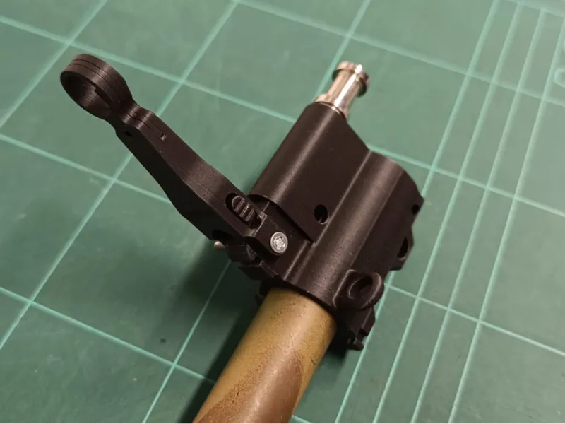 G27 / HK417 Style Gasblock mit Klappkimme MilSim