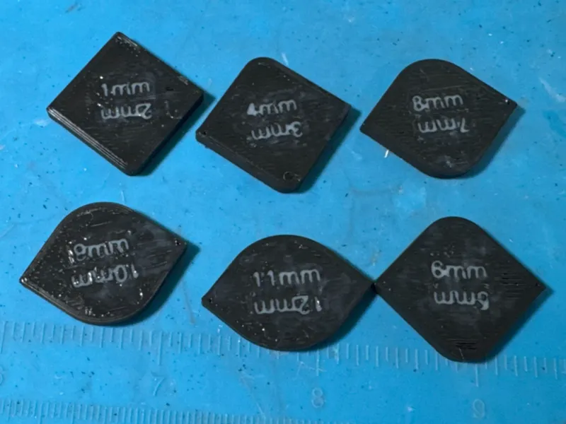 Radius Gauges 1mm - 12mm
