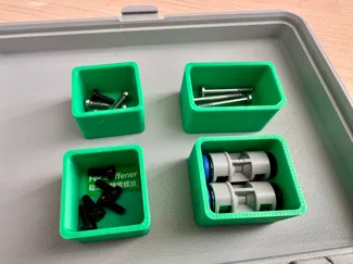 Containers for 3-socket tray in A1 Toolbox