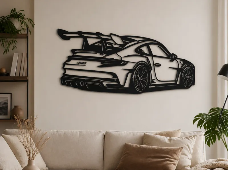 Porsche 911 GT3 R - 2D Wall Art
