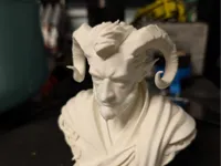 Buste de tieffelin — figurine fantasy — photo 1