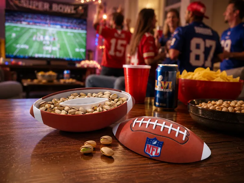 Game-Day Pistazienschale American Football-Design