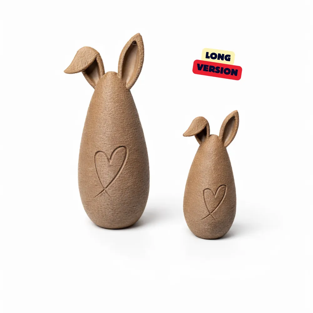 MODERN EASTER BUNNY WITH HEART / BUNNY SHELFDECOR - Free 3D Print Model ...