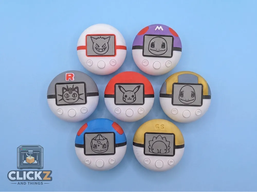 Accesorio para impresora 3D: Pokémon - Pokéwalker Collection - Clicker (NO AMS). Referencia del modelo original.