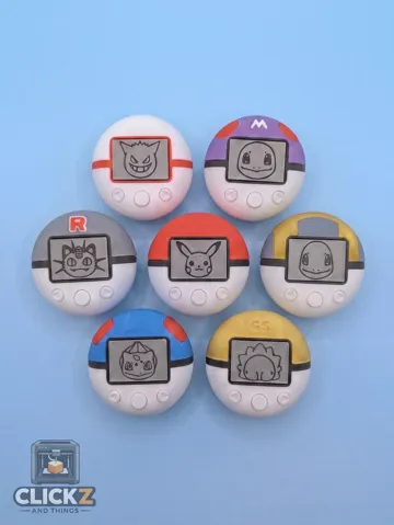 Accesorio para impresora 3D: Pokémon - Pokéwalker Collection - Clicker (NO AMS) — vista de referencia 2