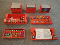 Card trays of the same height