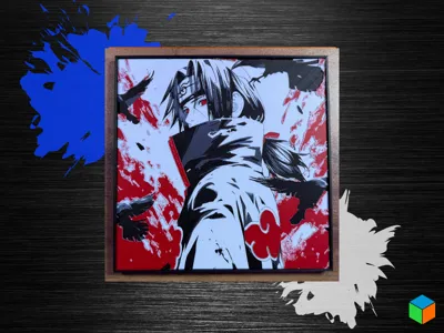 Itachi Uchiha — HueForge Wall Art | Naruto