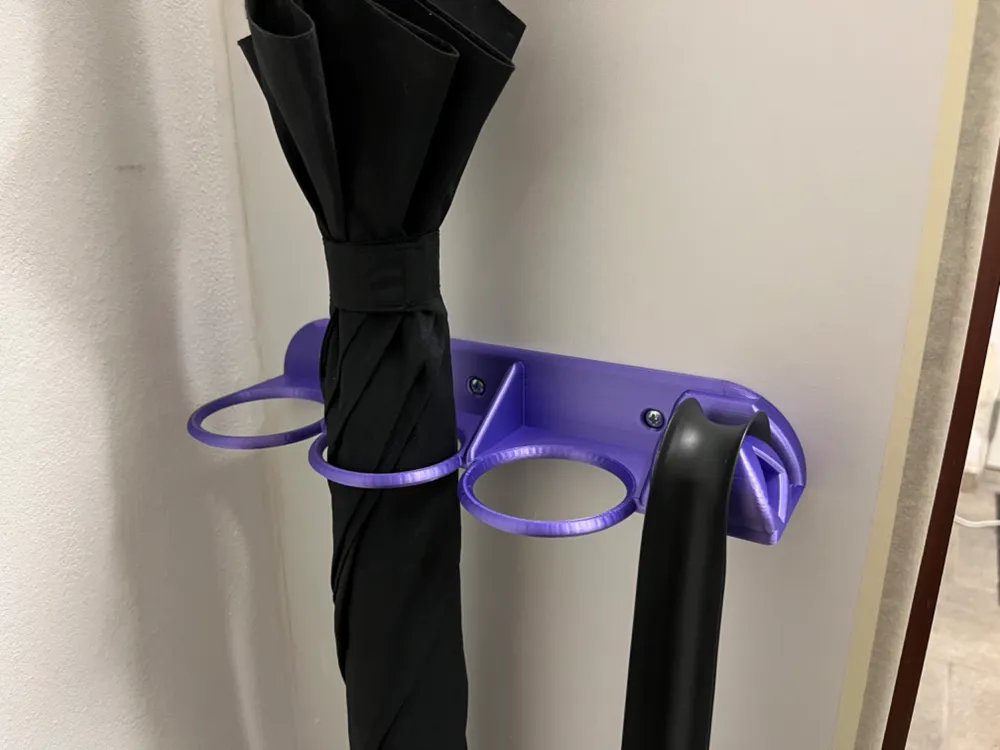 Umbrella holder with ikea shoe horn holder by Jens Skov Damgaard