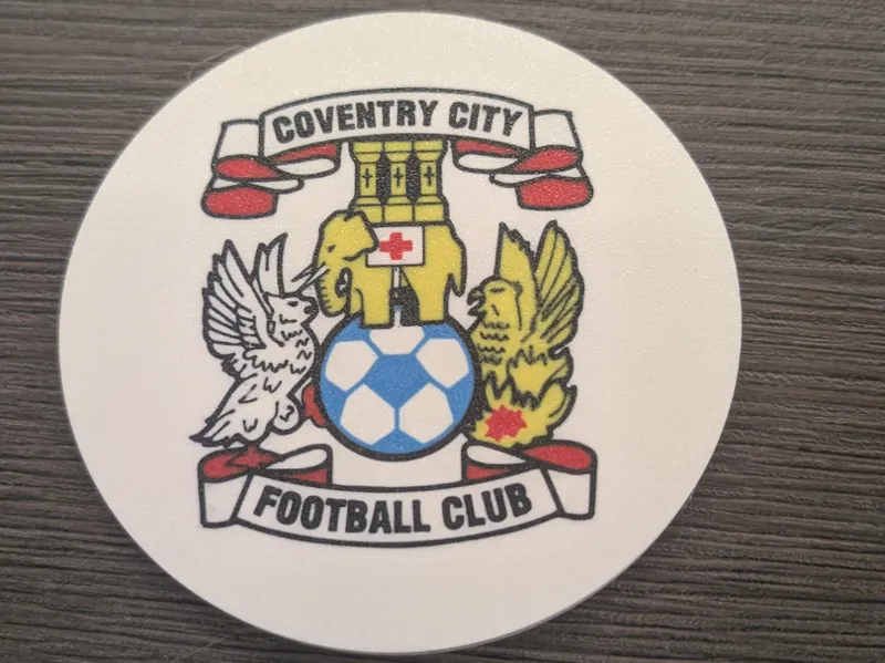Coventry City FC cup and bowl coaster