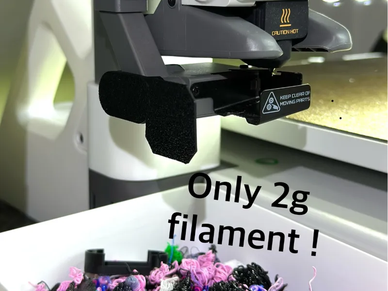 The A1 & Mini Poop Deflector only, 2g filament !