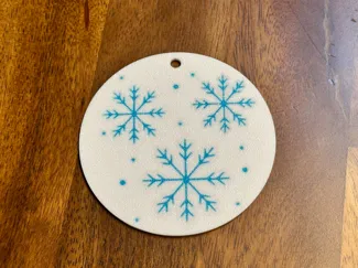 Snowflake Christmas Tree Ornament