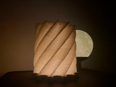 Spiral Woven Lamp