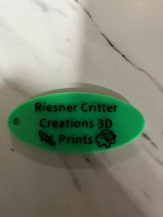 Business Keychain with name on it
