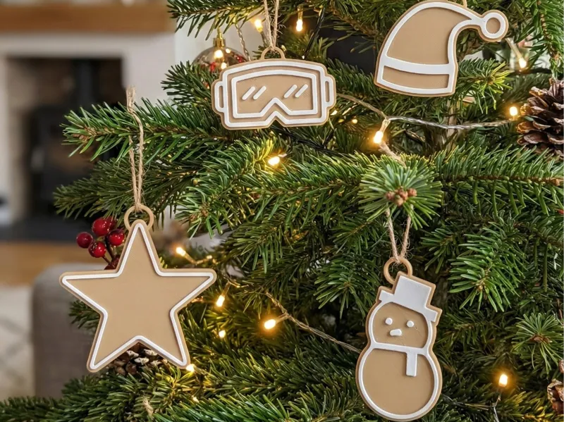 Gingerbread Christmas Ornaments 2025