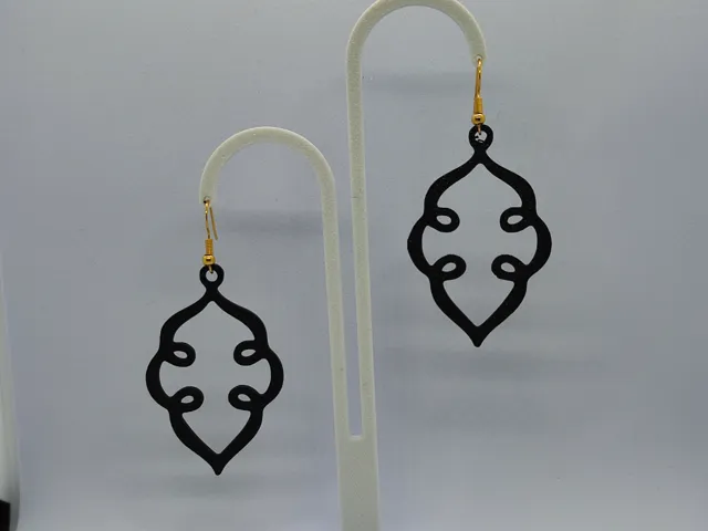 Pendientes hojas de gota