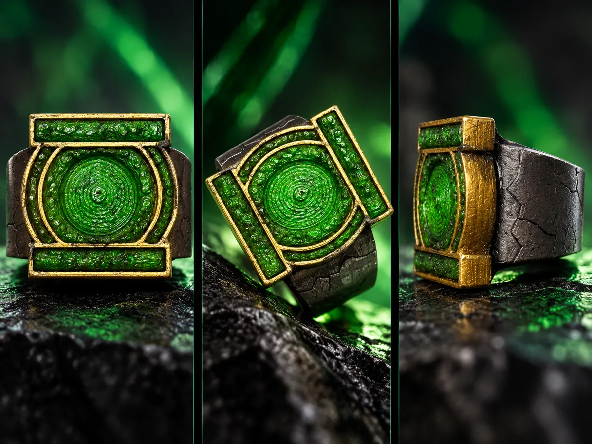 3d Modelling Problems Hal Jordan & John Stewart Green Lantern Ring - Free 3D Print Model ...