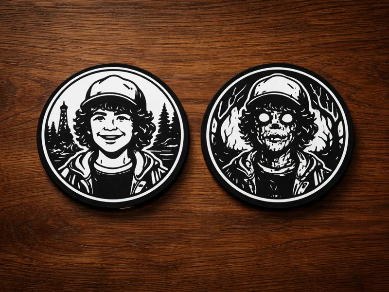 Stranger Things: Reversible Coaster Dustin