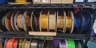 Spool Tray for Wire Shelves
