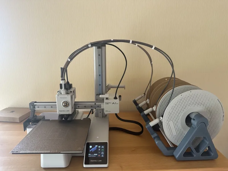 Spulenhalter für A1 Mini (MMS) + G-Code