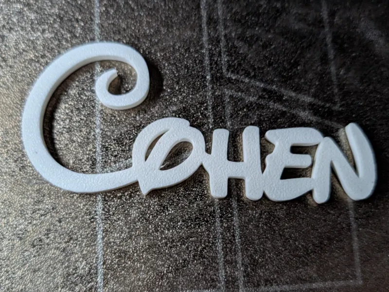 Written in Disney font - Name Cohen