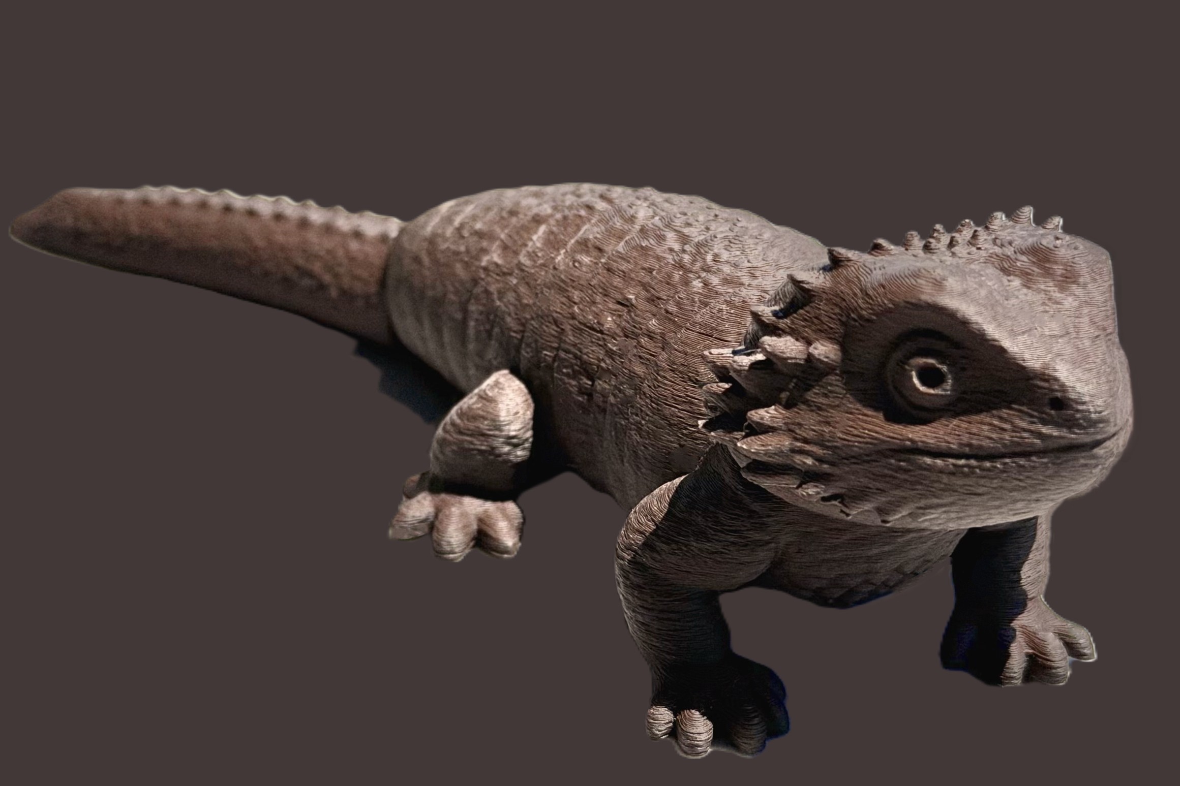 Miniatura 4 do modelo 3D 高清蜥蜴（一体打印，可活动）