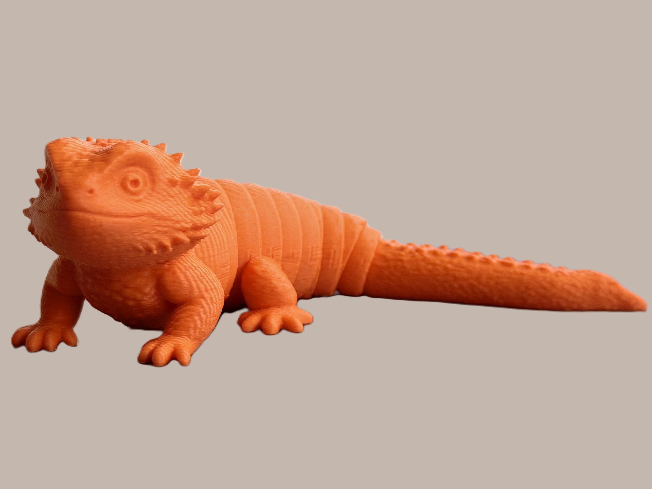 Miniatura 1 do modelo 3D 高清蜥蜴（一体打印，可活动）