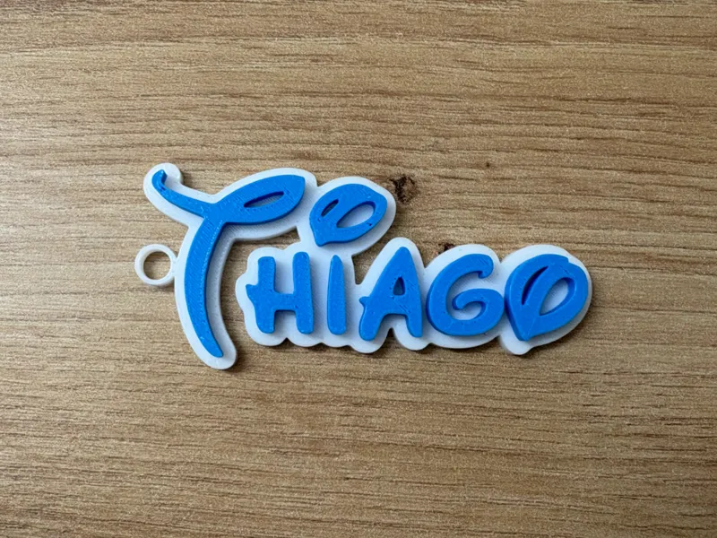 Llavero con el nombre Thiago - Estilo Disney